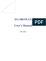 XG-580 Plus Manual