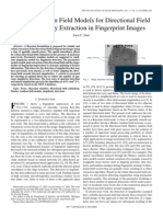 Markov Random Field Models For Directional Field and Singularity Extraction in Fingerprint Images