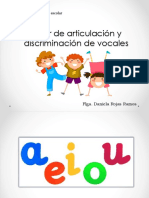 Taller de Discriminación Articulación Vocales