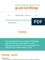 2015 Usmle Review Lecture Histology and Cell Biology I Rhys Brooks