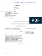 Complaint For Declaratory and Injunctive Relief, Pavlock v. Holcomb, No. 2:19-cv-00466 (N.D. Ind. Dec. 5, 2019)