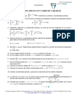 INTEGRALES MULTIPLES CON CAMBIO DE VARIABLES Ejercicios