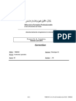 Corrige de Examen Fin de Formation 2008 Tsbecm Theorique Variante 1