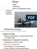 Lecture 1 - Introduction To Fisheries Biology PDF