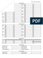 Latin Blank Verb Conjugation Template