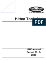 Annual Report of Hittco 2015 16 PDF