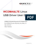 Quectel WCDMA&LTE Linux USB Driver User Guide V1.9 Preliminary 20190325 PDF