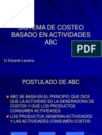 Sistema de Costeo Basado en Actividades ABC