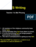 (Pre IELTS Writing) Lesson 1