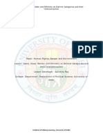 Caste Class Gender and Ethnicity As Distinct Categories and Their Interconnection