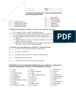 Physical Properties Worksheet