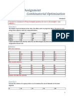 Tutorial 3: Assignment Combinatorial Optimization