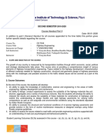 CE F244-Highway Engineering - 2019-2020-2nd Semester-Handout With SLOs