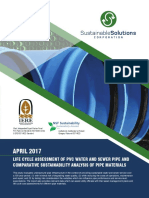 Life Cycle Assessment of PVC Water and Sewer Pipe and Comparative Sustainability Analysis of Pipe Materials PDF