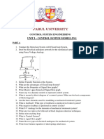 QUESTION BANK of Control Systems Engineering PDF