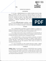 Contrato de Comodato Firmado Por La Municipalidad y La Fundación La Capital