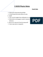 CIE IGCSE Physics Notes