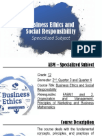 Introduction To Business Ethics and Social Respponsibility