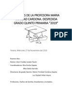 3.palabras de Despedida Grado Quinto Primaria