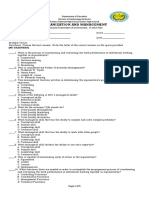 Organization & Management (3rd Quarter)