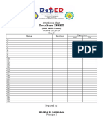 Attendance Sheet