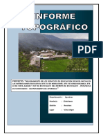 Informe Topografico - Vista Alegre