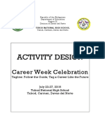 Activity Design For Career Week Celebration