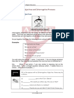 Lesson 7 Interrogative Adjectives and Interrogative Pronouns