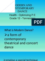 Modern and Contemporary Dance