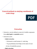 Class - 3 General Methods in Studying Constituents of Crude Drugs