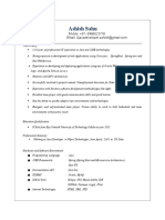 Ashish Sahu - Software CV