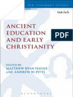 (The Library of New Testament Studies) Matthew Ryan Hauge, Andrew W. Pitts - Ancient Education and Early Christianity-T&T Clark (2016)