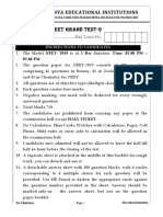 SR Elite, Aiims S60, Neet MPL& LTC - Ic Grand Test - 9 - 01-05-19