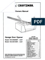 Sears Garage Door Opener Model 139.53515SR Manual