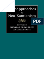 Staiti, Andrea - Warren, Nicolas de - New Approaches To Neo-Kantianism-Cambridge University Press (2015) PDF