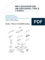 SK200 MK V Tools & Accessory Kobelco Excavator