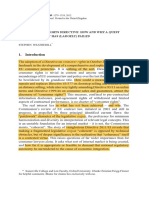 The Consumer Rights Directive: How and Why A Quest For "Coherence" Has (Largely) Failed Stephen Weatherill