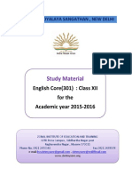 Study Material Class Xii English PDF