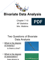 Bivariate Data Analysis