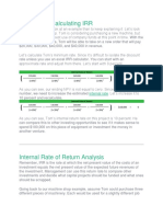 Example of Calculating IRR