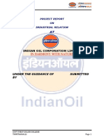 Indian Oil Corporation Limited Project Report On Industrial Relation PDF