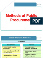 Methods of Public Procurement PDF