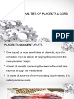 Abnormalities of Placenta