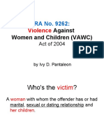 VAWC RA 9262 Presentation