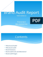 Brand Audit Report: Final Project Bba Marketing