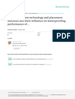 Larisch 2016 - Modern Concrete Technology & Placement Methods and Their Influence On Waterproofing Performance of Diaphragm Walls