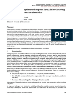 Determination of Optimum Drawpoint Layout in Block Caving Using Sequential Gaussian Simulation