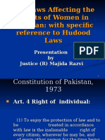 The Laws Affecting The Rights of Women in Pakistan: With Specific Reference To Hudood Laws