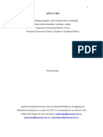 Análisis Descriptivo Del Departamento Empresarial Asignado Tanto para IBM Como para Apple