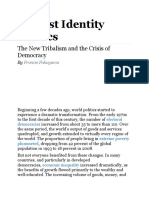 Against Identity Politics The New Tribalism and The Crisis of Democracy by Francis Fukuyama